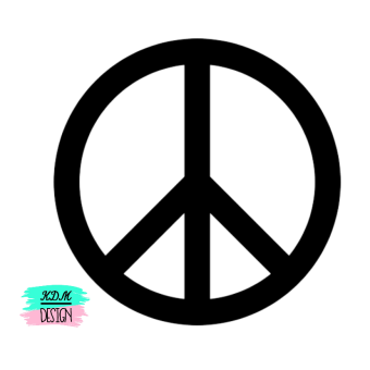 Sticker ''Peace teken''